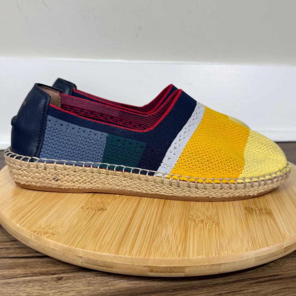 Cole Haan Espadrilles Womens 9.5 Multi Color Cloudfeel Knit Nautical Coastal
